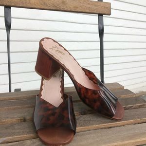 Miss L-Fire designer Shoes - Tortoise/wood 38